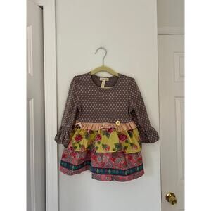 Matilda Jane Flynn Marjorie Tunic Long Sleeve Polka Dot and Floral Tiered